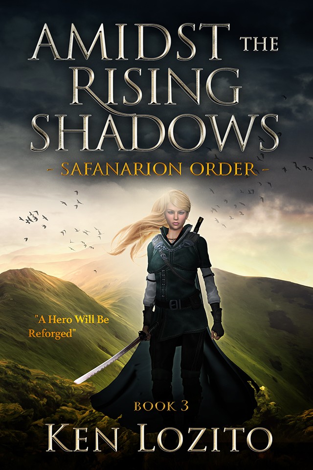 Design Book Cover - AMIDST THE RISING SHADOW -SAFANARION ORDER- BOOK3